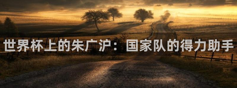足球世界杯时间：世界杯上的朱广沪：国家队的得力助手
