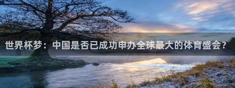 世界杯欧洲区预选赛赛程：世界杯梦：中国是否已成功申办全球最大的体育盛会？